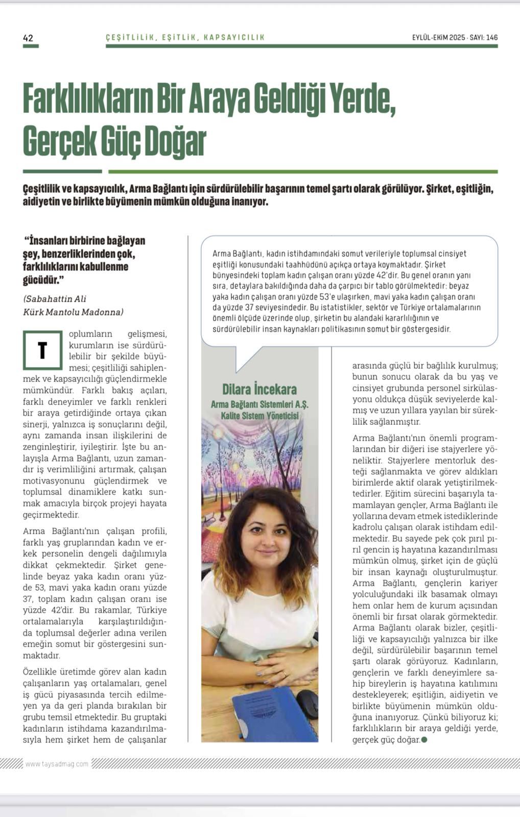 Farklılıkların Birleştiği Yerde Güç Doğar