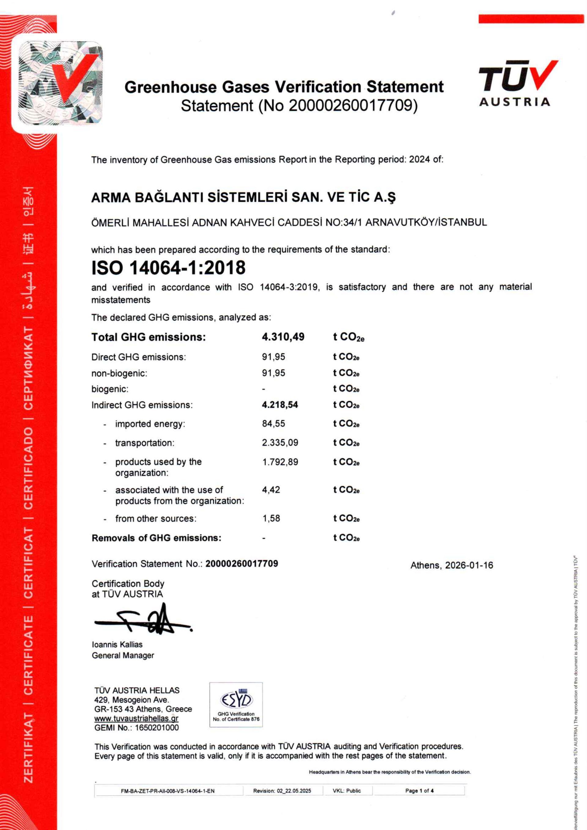Daha Sürdürülebilir Bir Gelecek İçin Kurumsal Karbon Ayak İzimizi Tescilledik